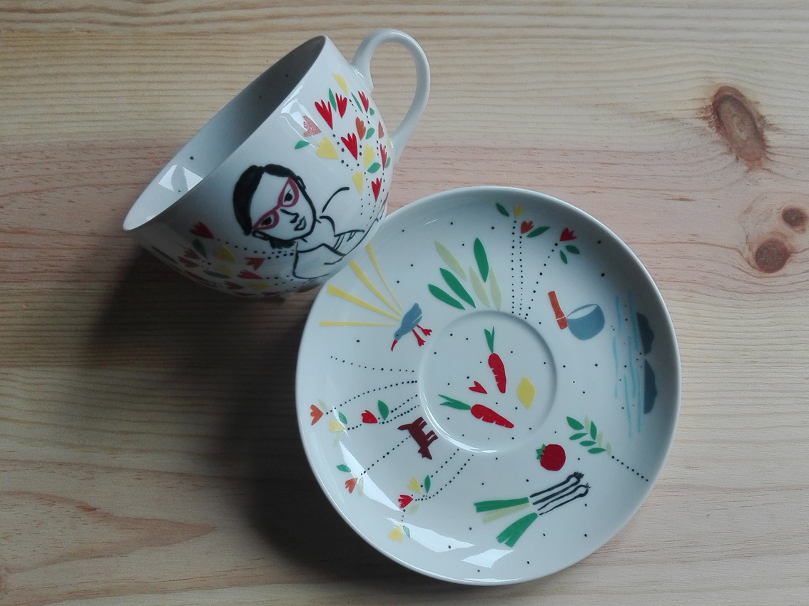 taza plato omm HeyJuddy